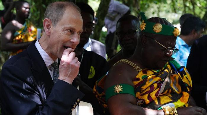 Prince Edward reacts to rare chocolate in Ghana