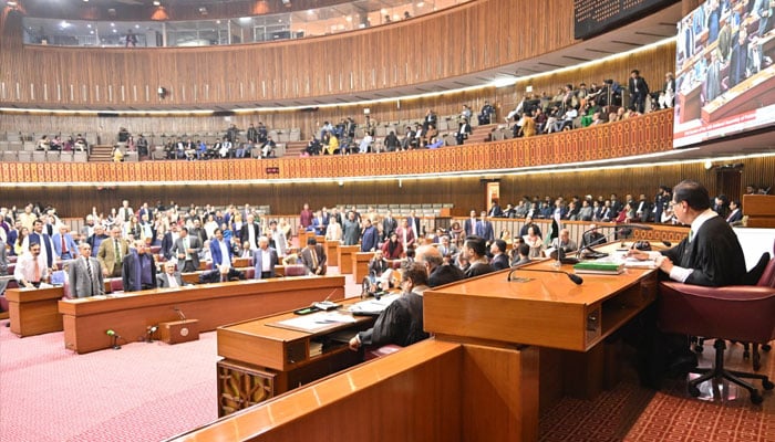 A view of the National Assembly during one of its recent sessions. — X@NAofPakistan