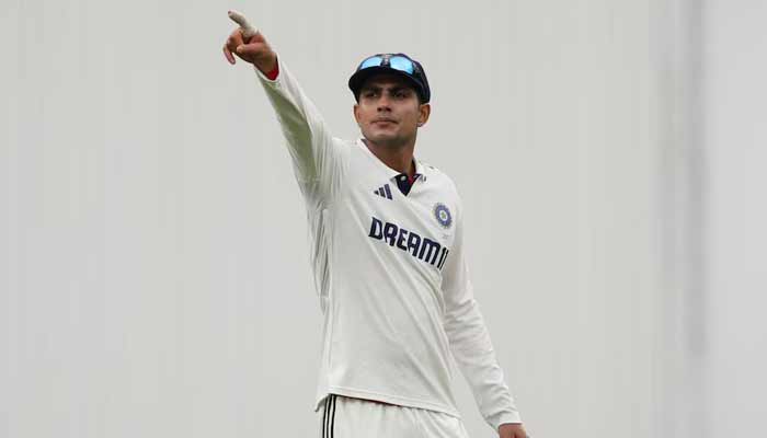 Indias Shubman Gill in action during Test match against England in London’s Kia Oval, Britain on August 3, 2025. — Reuters