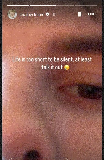 Cruz Beckham breaks down amid feud with brother Brooklyn: life is too short