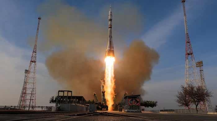 Soyuz spacecraft blasts off for International Space Station with Russian and American crew