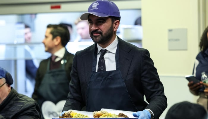 New York City mayor-elect Zohran Mamdani serves meals to people in need in a food bank and community centre in the Bronx borough of New York City on November 17, 2025. — AFP