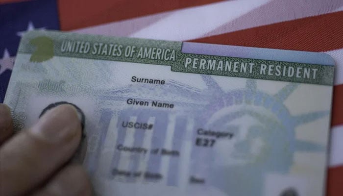 A permanent resident card of United States of America. — AFP/File