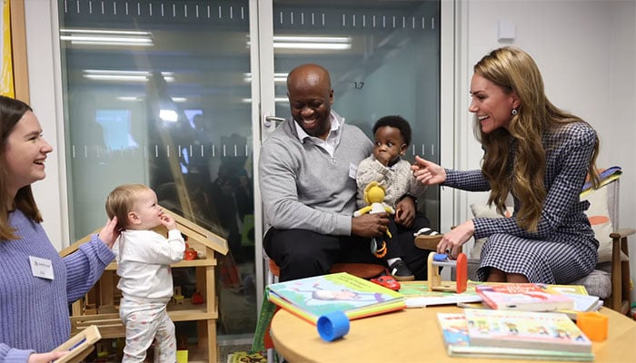 Princess Kate becomes babys favourite teething toy during charity trip