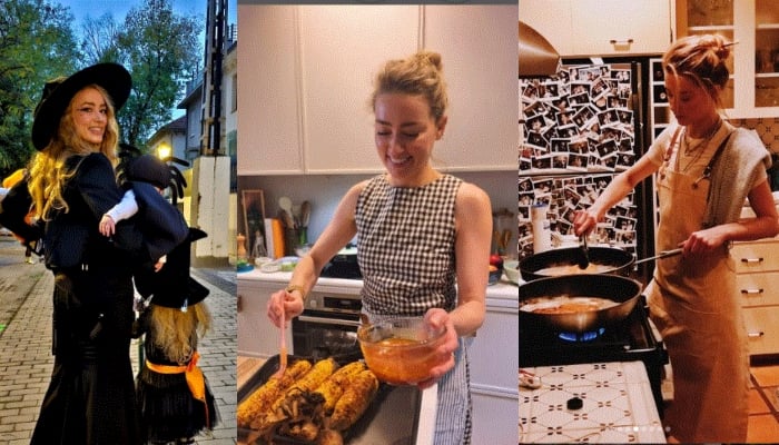 Amber Heard celebrates Thanksgiving with sweet family moments