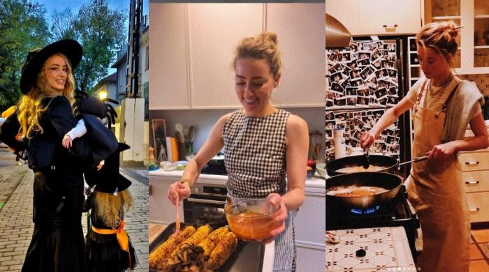 Amber Heard celebrates Thanksgiving with sweet family moments 