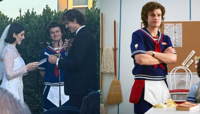 Joe Keery breaks silence on viral Steve Harrington wedding look