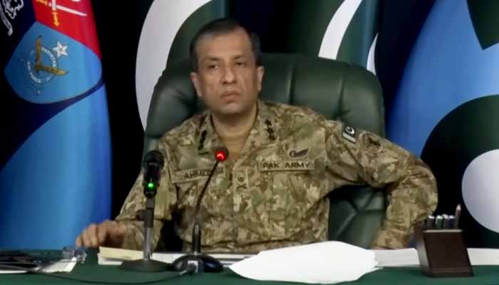 DG ISPR Lt Gen Ahmed Sharif Chaudhry speaks to journalists on November 25, 2025. — Screengrab via YouTube/ISPR Official