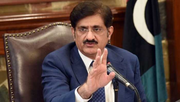 Sindh Chief Minister Murad Ali Shah is addressing the session in this undated image. — APP