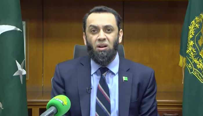 Information Minister Attaullah Tarar speaks to media in Lahore on November 30, 2025. — Screengrab via Geo News