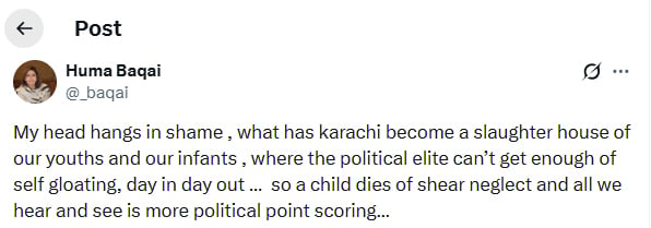 Head hangs in shame: Netizens dismayed as Karachi boy dies after falling into open manhole