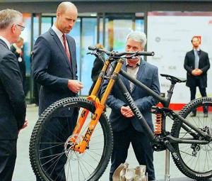 Prince William meets ‘crazy socks' entrepreneur at Wales' innovation hub