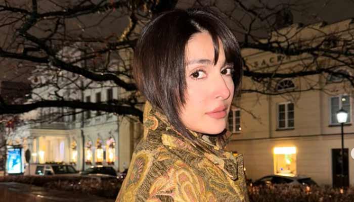 Ayeza Khan poses in her new look in the image.— Instagram/@ayezakhan.ak