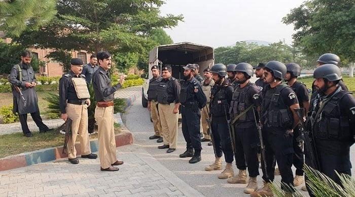 KP police warned against taking part in political activities as PTI plans to protest in Islamabad today  