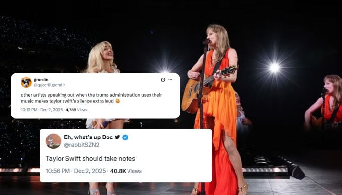Taylor Swifts silence on Carpenter-Trump feud sparks online backlash