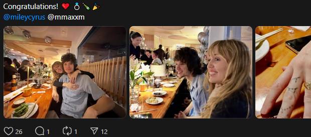 Miley Cyrus shares holiday plans after engagement news