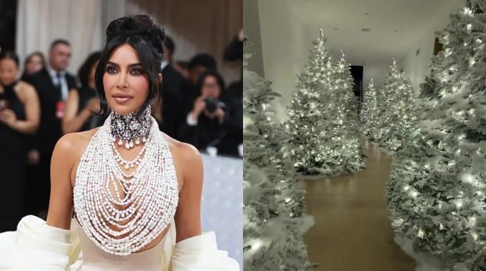 Inside Kim Kardashian's extravagant Christmas decorations 
