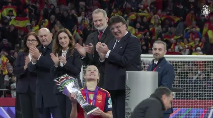 King Felipe makes notable appearance at major football event