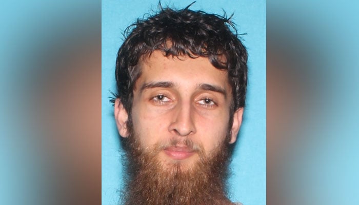 Suspect Luqmaan Khan in a photo shared by New Castle County Police. — X@NCCPD_DE