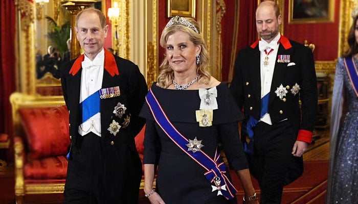 Duchess Sophie proudly shows new honours in German State Banquet
