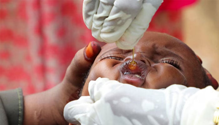 A nurse from Save the Children administers vaccination to an internally displaced Somali child in Baidoa, Somalia June 25, 2025. — Reuters