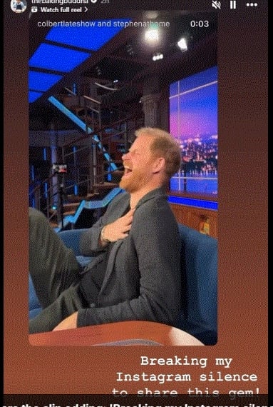 Prince Harry channels Alison Hammond in hilarious Late Show segment