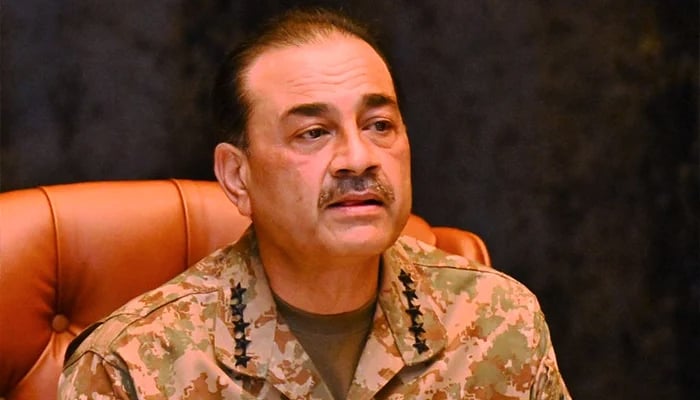 Chief of Army Staff Field Marshal Syed Asim Munir gestures during an event on May 29, 2025. — ISPR