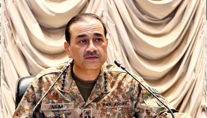 Chief of Army Staff Field Marshal Asim Munir addresses an event. — Radio Pakistan/File