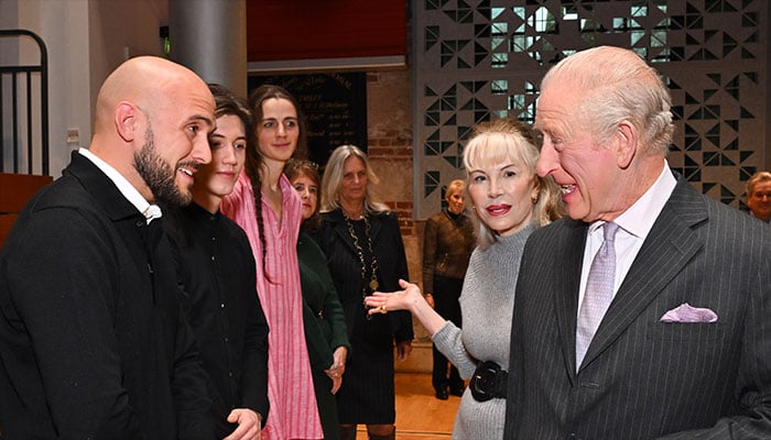 King Charles smiling at the 2025 Donatella Flick LSO Competition