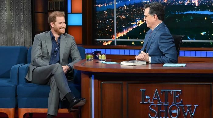 Prince Harry teases surprise late show return with Stephen Colbert