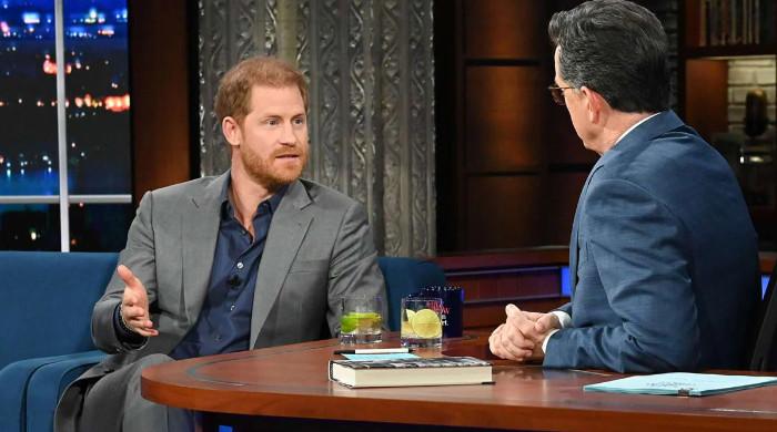 Prince Harry brings excitement in late show video