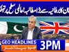 Geo Headlines 3 PM | 4 December 2025  | #GEONEWS