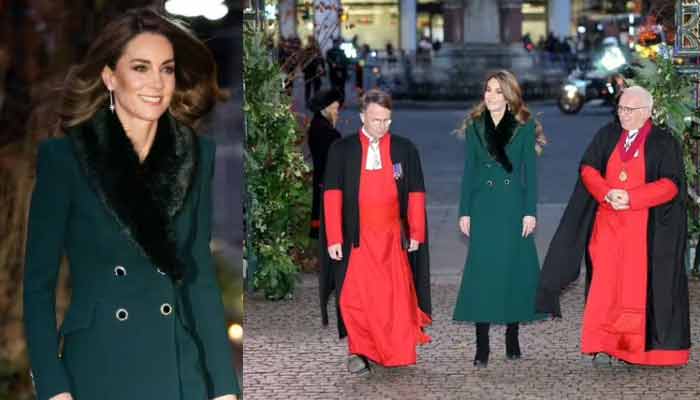Princess Kate brings holiday cheer to Christmas Concert in bretahtaking attire