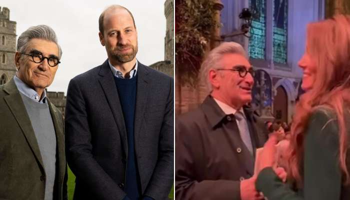 The Princess of Wales asks the Schitts Creek actor if her husband was a good host