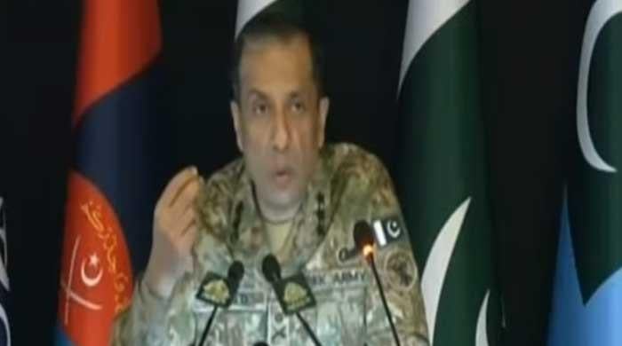ISPR DG Lt Gen Chaudhry addressing press conference