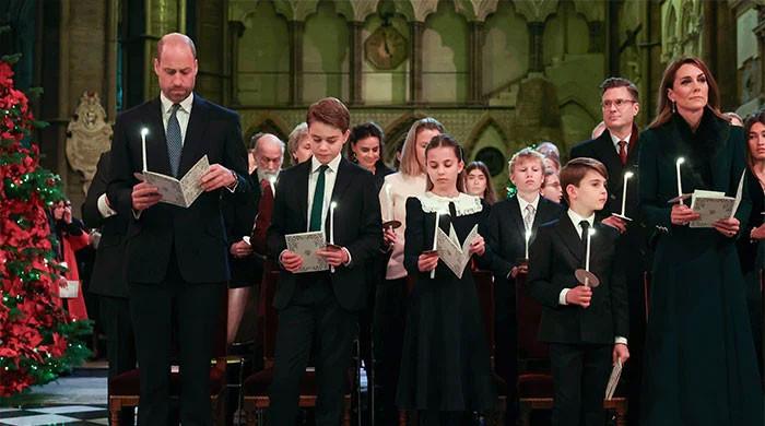 Watch: Royals and guests gather for Princess Kate's festive Carol Concert