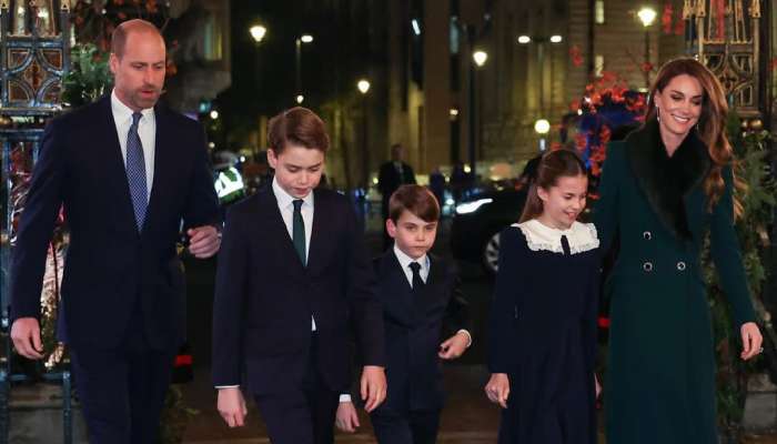 William and Kate were joined by their kids Prince George, Princess Charlotte, and Prince Louis