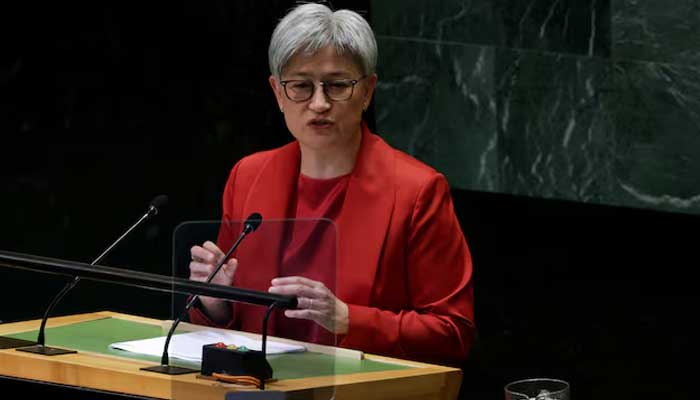Minister for Foreign Affairs of the Commonwealth of Australia Penny Wong addresses the 79th United Nations General Assembly at UN headquarters in New York, U.S., September 27, 2024. — Reuters