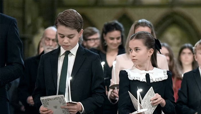 Prince George sings for Kate as Charlotte honours Princess Diana at Christmas Carol