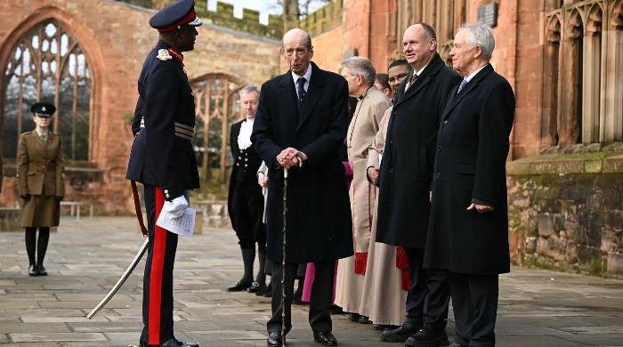 Prince Edward steps out after Duchess's funeral in symbolic move