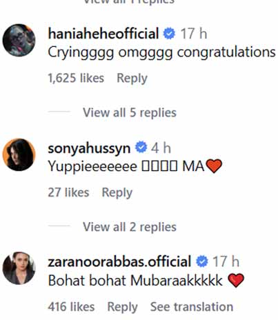 Actors Khaqan Shahnawaz, Sabeena Syed announce engagement