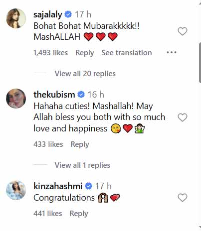 Actors Khaqan Shahnawaz, Sabeena Syed announce engagement