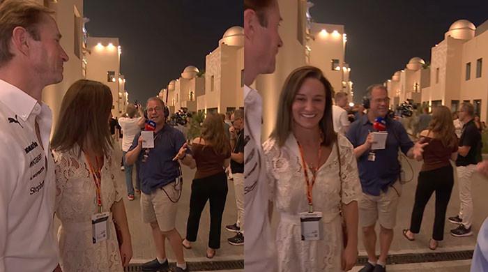 Pippa Middleton hits Abu Dhabi F1 amid Westminster absence