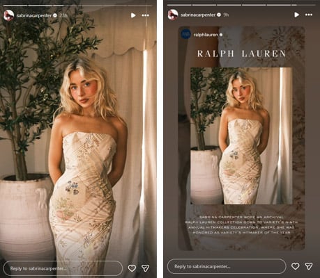 Sabrina Carpenter trades Short N Sweet Tour fits for sophisticated look