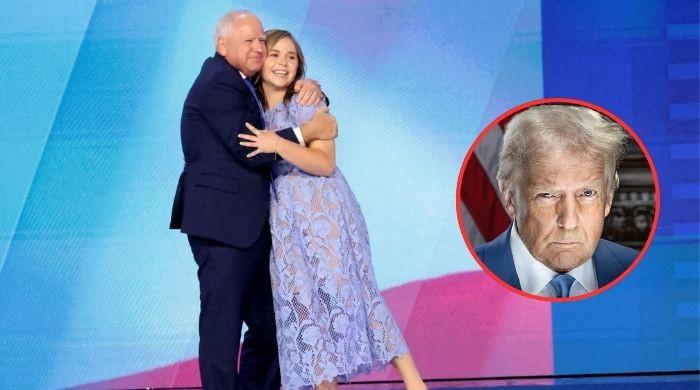 Governor Tim Walz's daughter explodes on Trump after he uses offensive slur