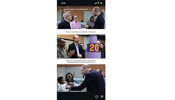 Prince William shared memorable moments on Instagram