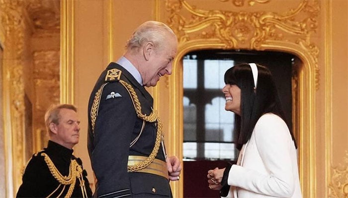King Charles and Claudia Winkleman dance into royal honour