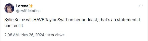 Taylor Swift to join Kylie Kelce on ‘Not Gonna Lie podcast?