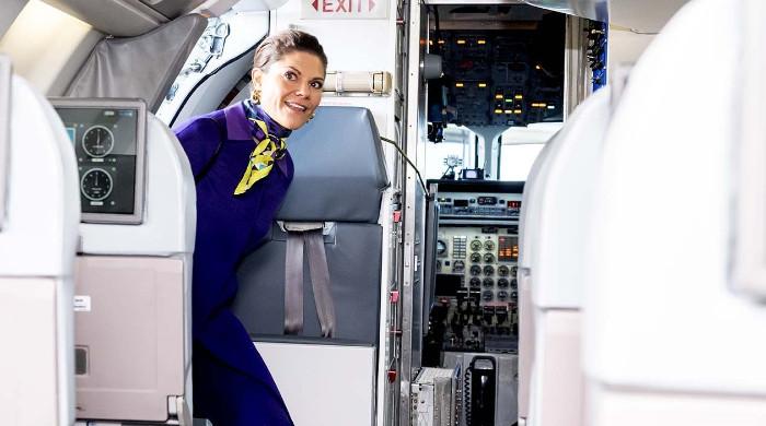 Crown Princess Victoria takes to skies in new mission