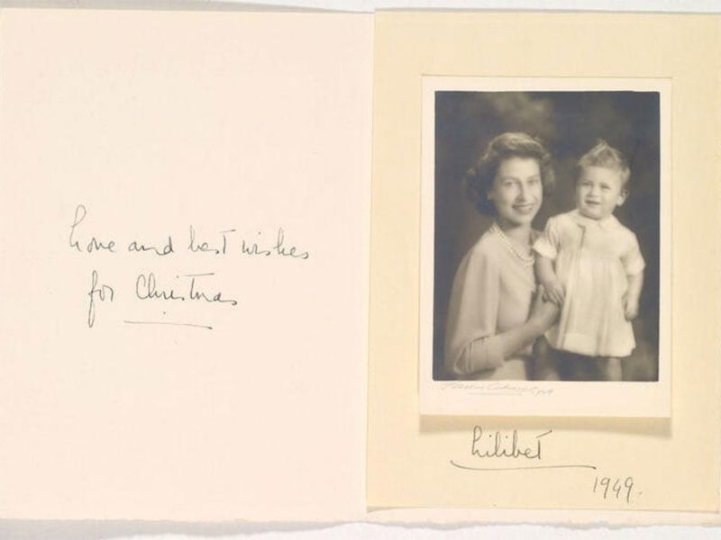 Continuing the tradition of selecting favourite photographs for the occasion, we’re sharing three examples of cards they’ve sent or received over the years: Royal Collection Trust